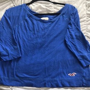 3/4 sleeve top-Hollister